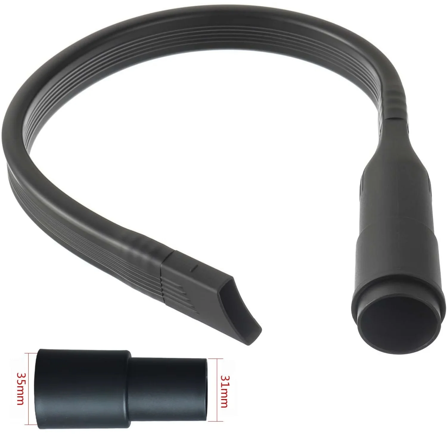 

Flexible Long Flat Crevice Tool 35mm To 32mm Hose Adapter Vacuum Cleaner Suction Nozzle Head Household Cleaning Tool Replacement