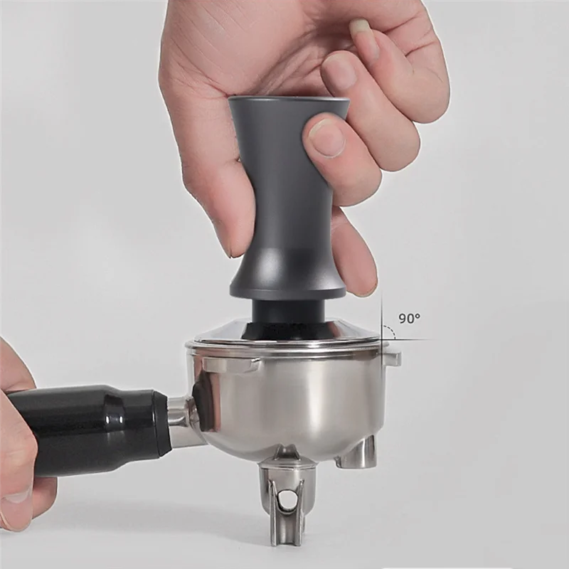 스테인레스 스틸 에스프레소 디스트리뷰터 포타필터 도구, 카페, 사무실, 조정 가능한 보정 커피 탬퍼, 58mm