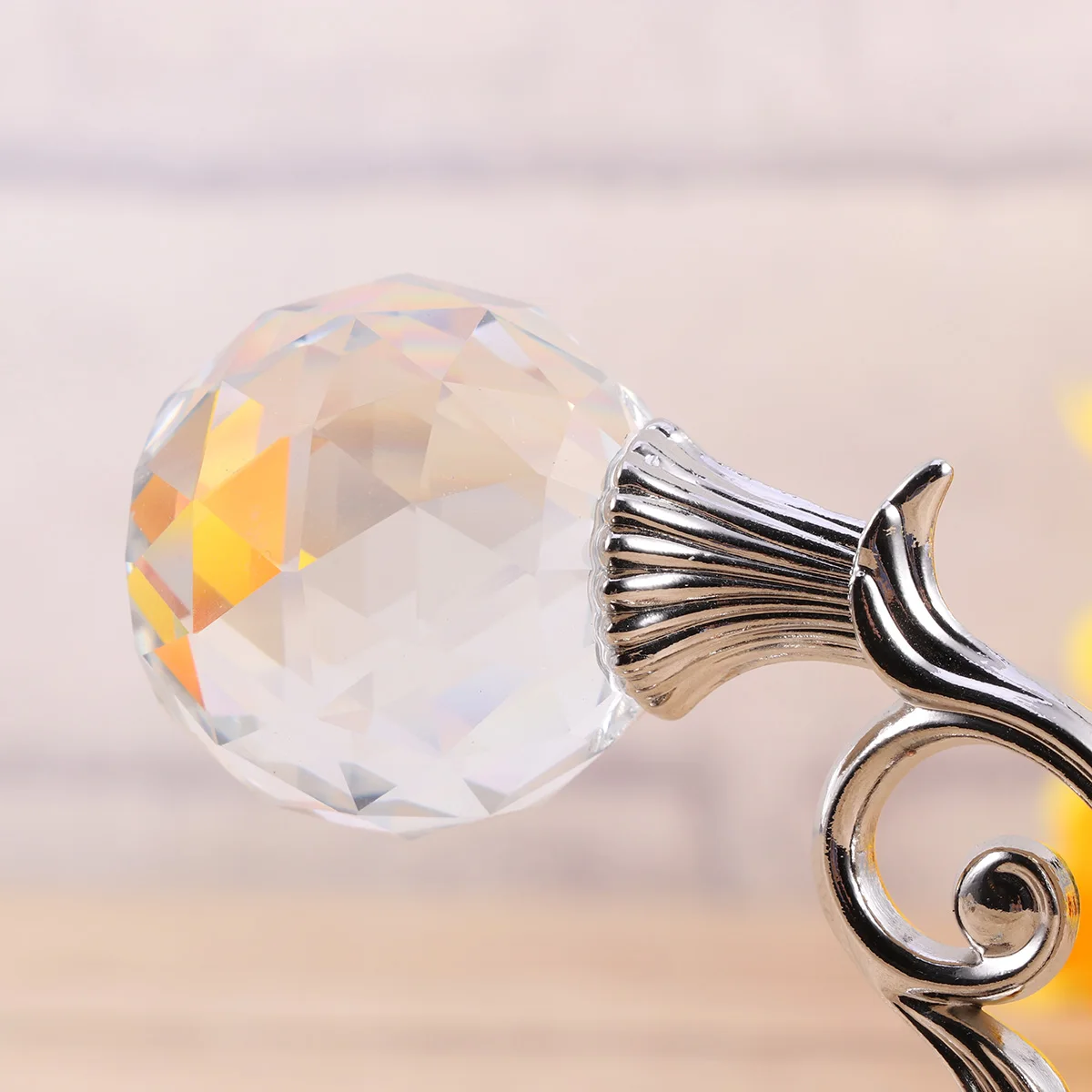

Crystal Glass Holdback Elegant Metal Wall Mounted Crystal Glass Curtain Holdback Hooks Home Decor Tiebacks Window Accessories