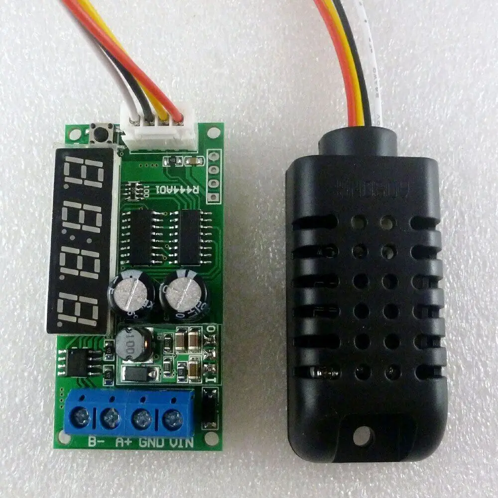 RS485 Modbus 5-40V LED Temperature Humidity sensor AM2320 for DS18B20 SHT10 20