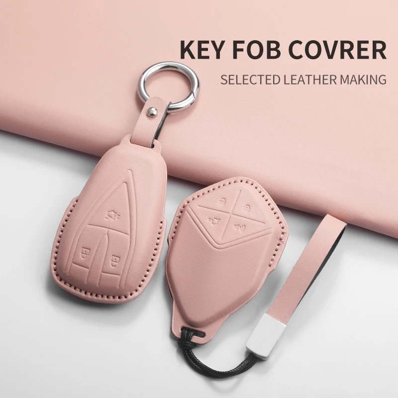 

For Changan Deepal S7 SL03 2023 2024 Control Protect Cover Durable Accessories PU Car Key Case Cover