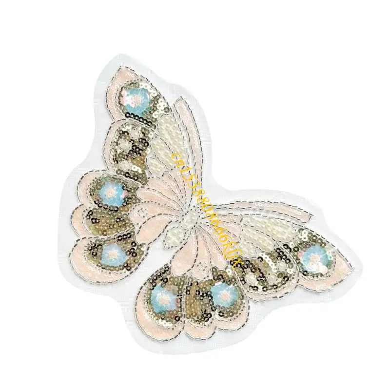 Sparkling Butterfly Design With Glittering Sequins Decoration For Clothing Accessories And Craft Projects 066C