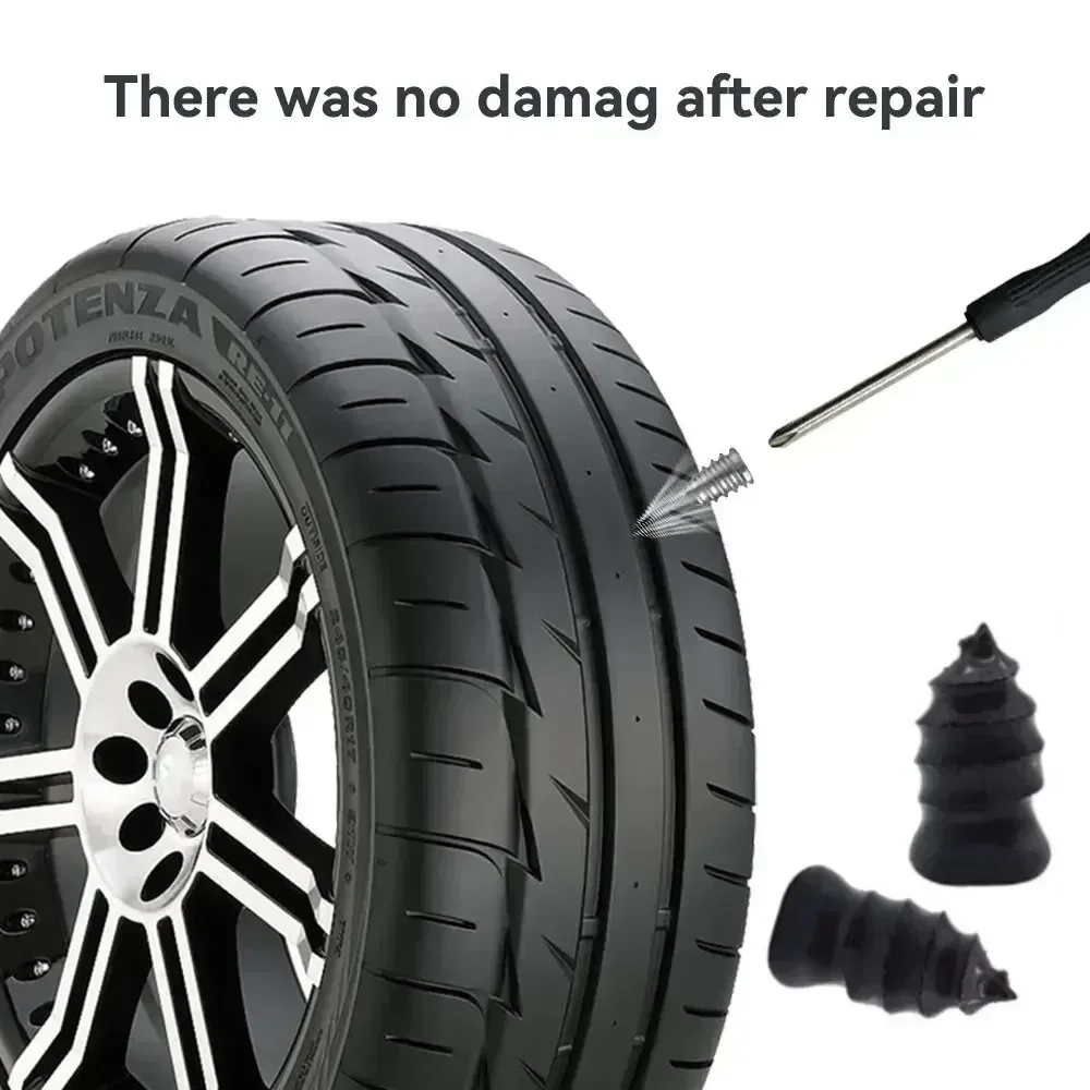 

Vacuum Tyre Repair Nail Kit For Car Motorcycle Screw In Rubber Plug Nai Glue Free Repair Tire Film Nail Tire Puncture Repair Kit