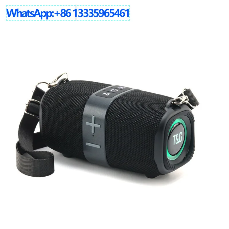 

TG667 новый уличный беспроводной Bluetooth-динамик портативный ремешок-вставка карты большая кнопка сабвуфер светодиодные фонари TWS