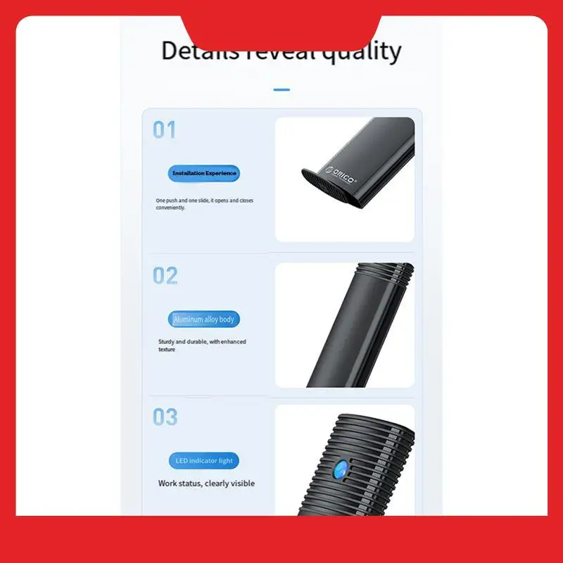 ORICO M. 2 Nvme SATA SSD Enclosure Case 10Gbps Pcie NGFF USB C 3.2 Gen2 Portable External Adapter Tool Free M2 Nvme Heat