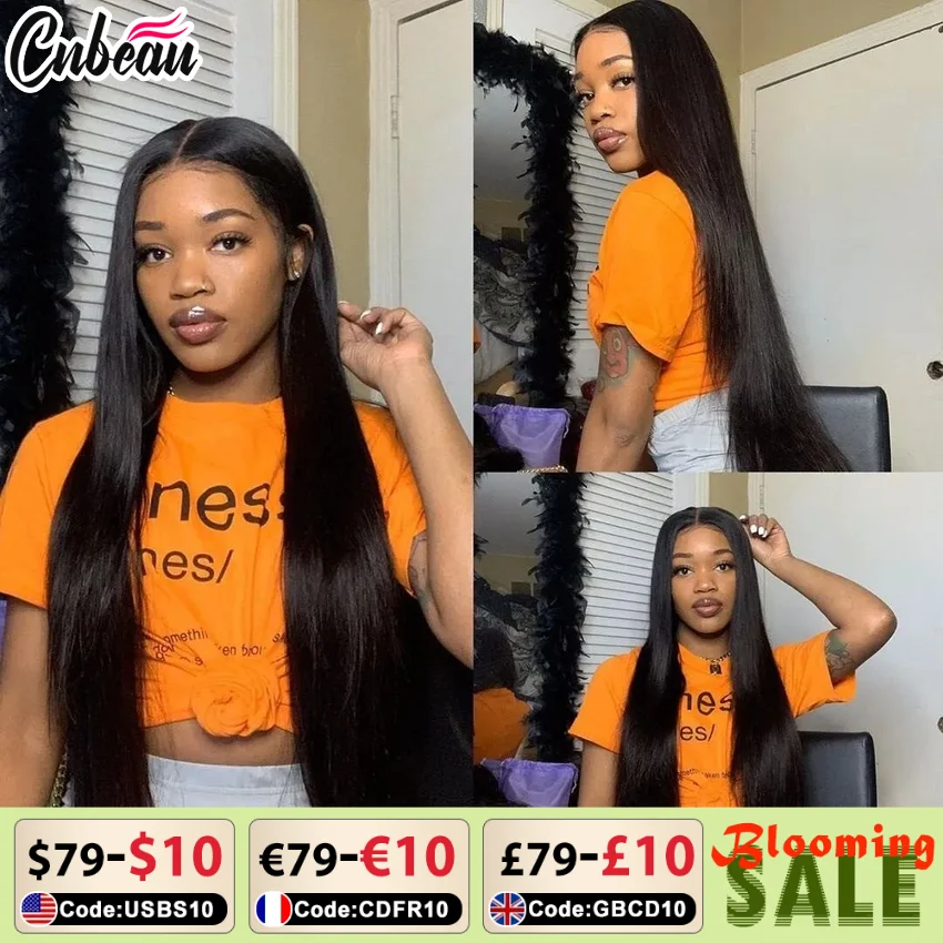 250% 360 풀 레이스 여성용 정면 가발, 13x6 HD 레이스, 13x4 프렌트 실키 스트레이트 레미 인모, 다크 블랙, 글루리스, 사전 발모