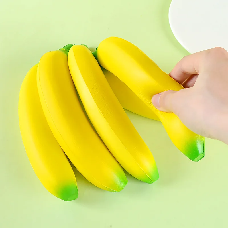 

Artificial Banana Fruit Model Fake Banana PU Simulation Prop Home Decor Window Display Photography Props Decorations