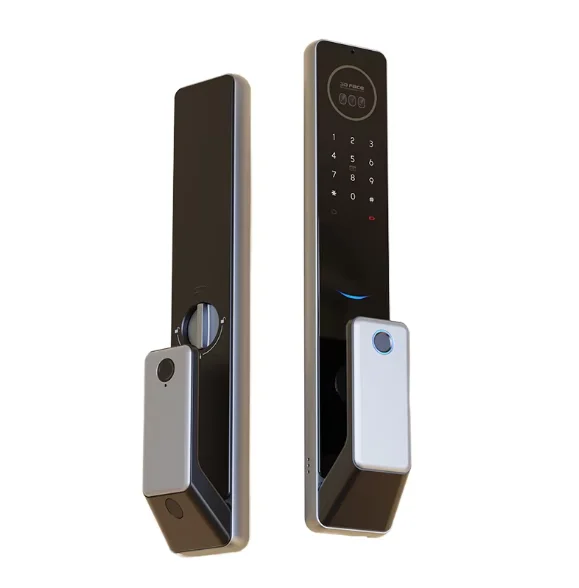 

Электронный смарт-замок класса люкс с интеллектуальным управлением, отпечатком пальца, паролем и камерой для деревянных и стальных дверей, из цинкового сплава (Fechadura)