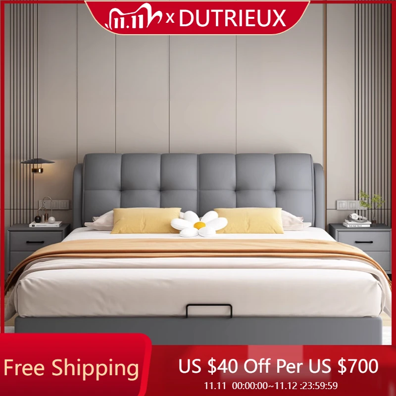 

Organizer New Chinese Bed Massage Frame Double French Nordic Beds Cheap Aesthetics Fashionable Designer Wood Muebles Furniture