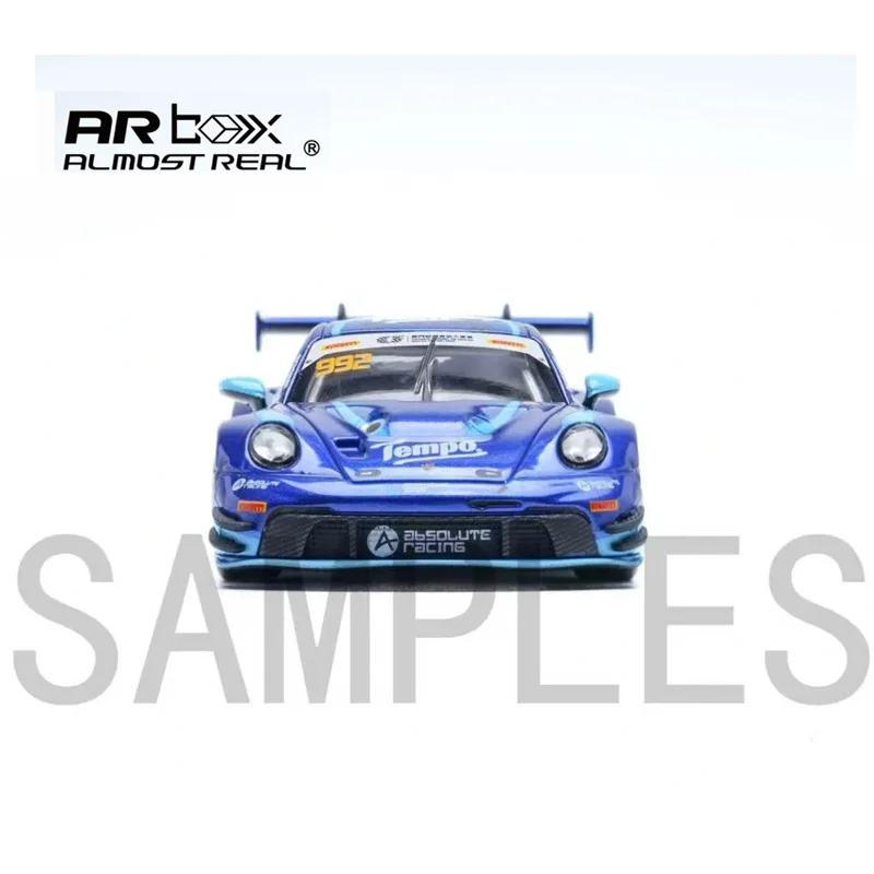 Model Mobil Die Cast Alloy Porsche 911 GT3 R Almost Real x Absolute Racing, Koleksi, Ornamen, Hadiah