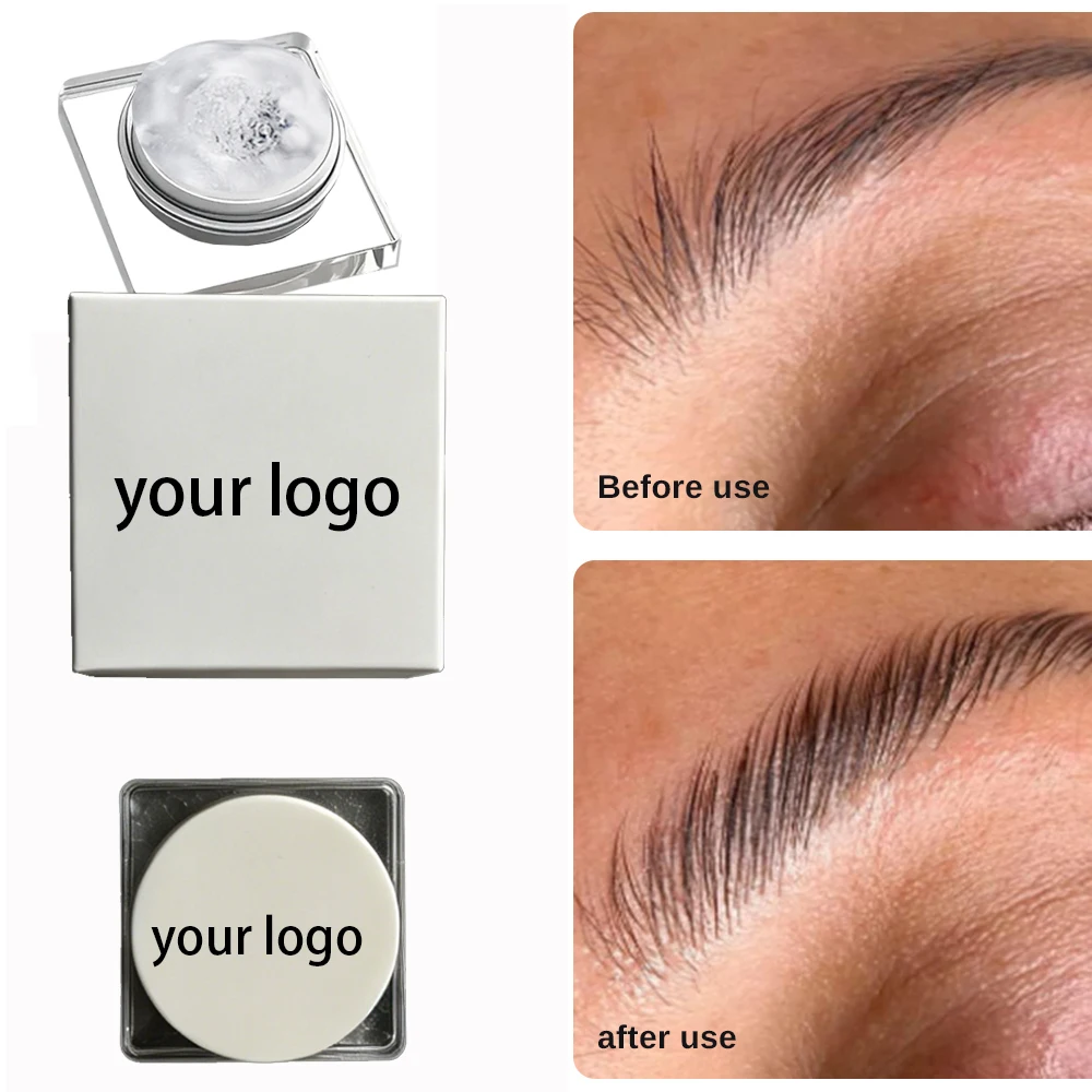 

Square Amino Acid Eyebrow Setting Soap Wild Brow Gel Fast Dry Wax Private Label Custom Logo Vegan Makeup Wholesale