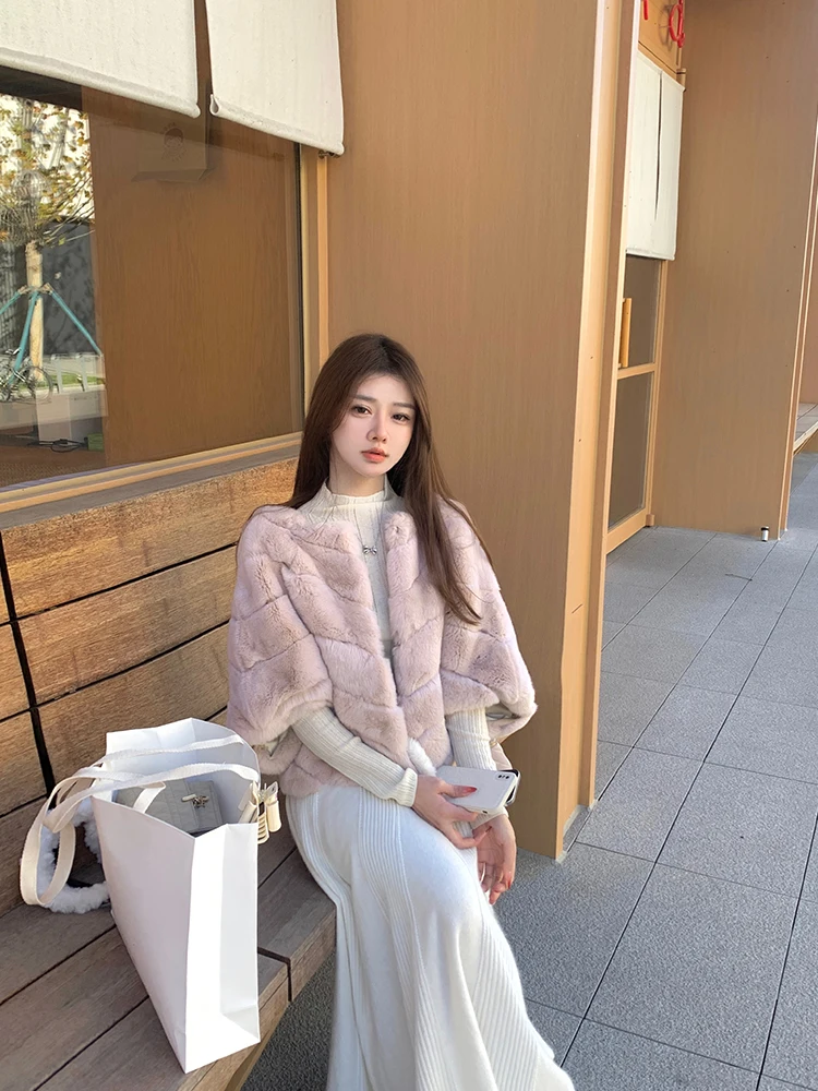 

Вязаная юбка-трапеция из смесовой шерсти с кроличьим мехом, с завышенной талией, для офиса, зимняя коллекция