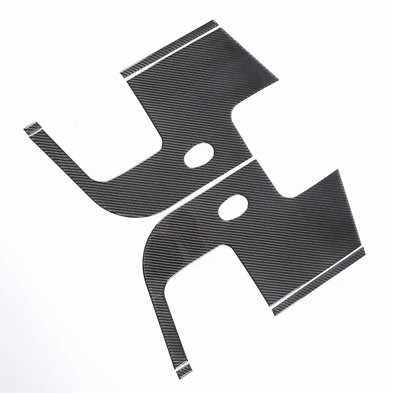 

For Toyota FJ Cruiser 2007-2021 Soft Carbon Fibre Car Rear Door Anti-kick Panel Trim Sticker Interior Car Accessories