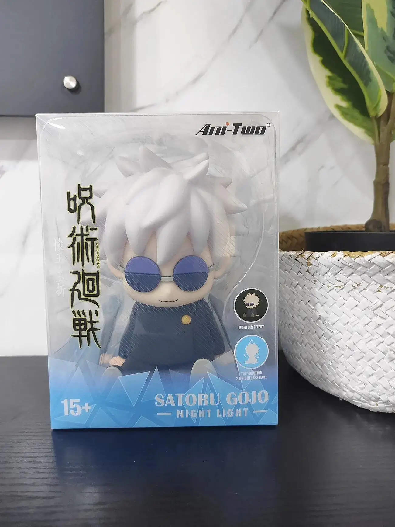 Anime Kawaii Jujutsu Kaisen Figures Satoru Gojo Night Light Collectible Ornaments Pat Light Desk Night Lamp Room Decoration Toys