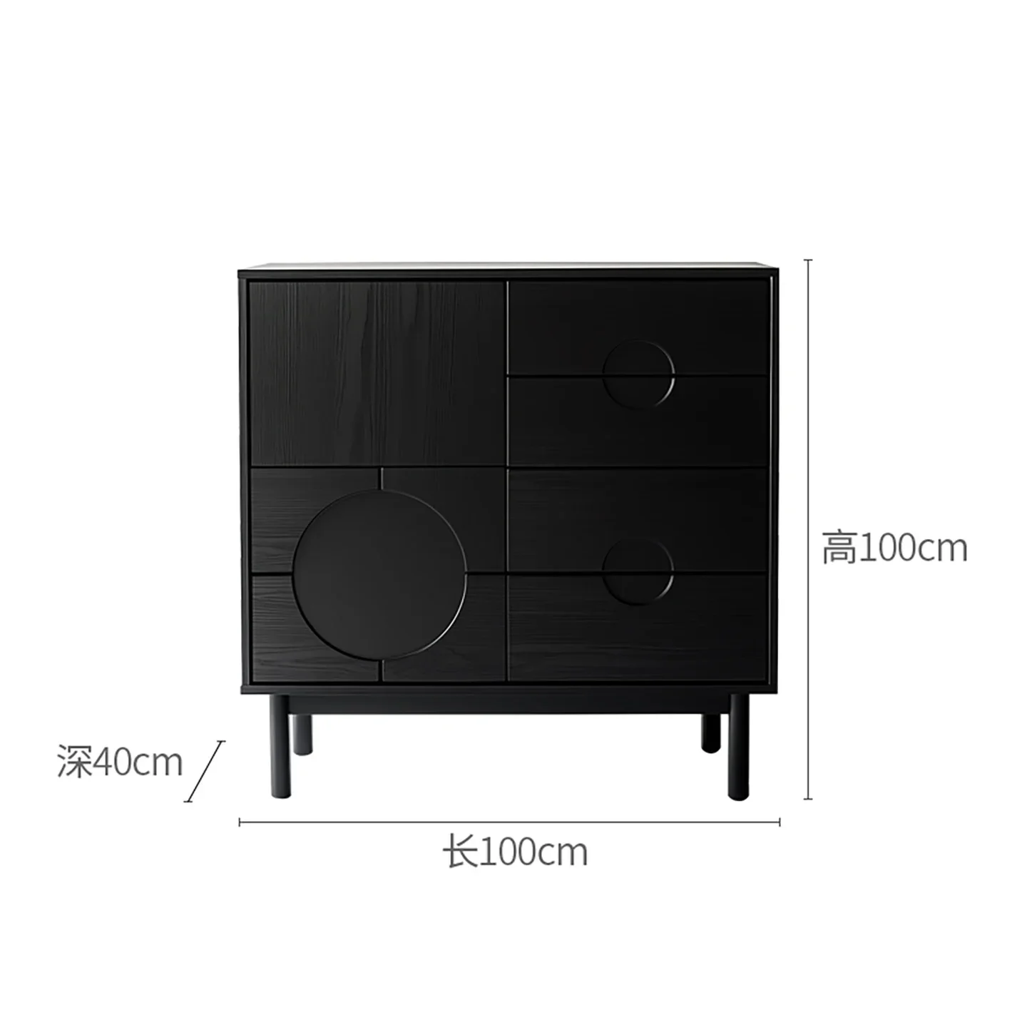 JJsmt1 Simple Modern Solid Wood Chest, Bedroom Storage Decorative Cabinet, Household Entrance Storage Cabinet