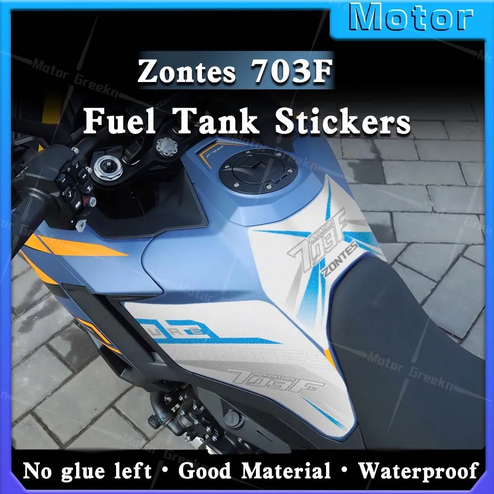 For ZONTES 703F f 703 703f 2024 Motorcycle Fuel Tank Sticker Protector Sets Scratch-Proof Decal Waterproof Accessories
