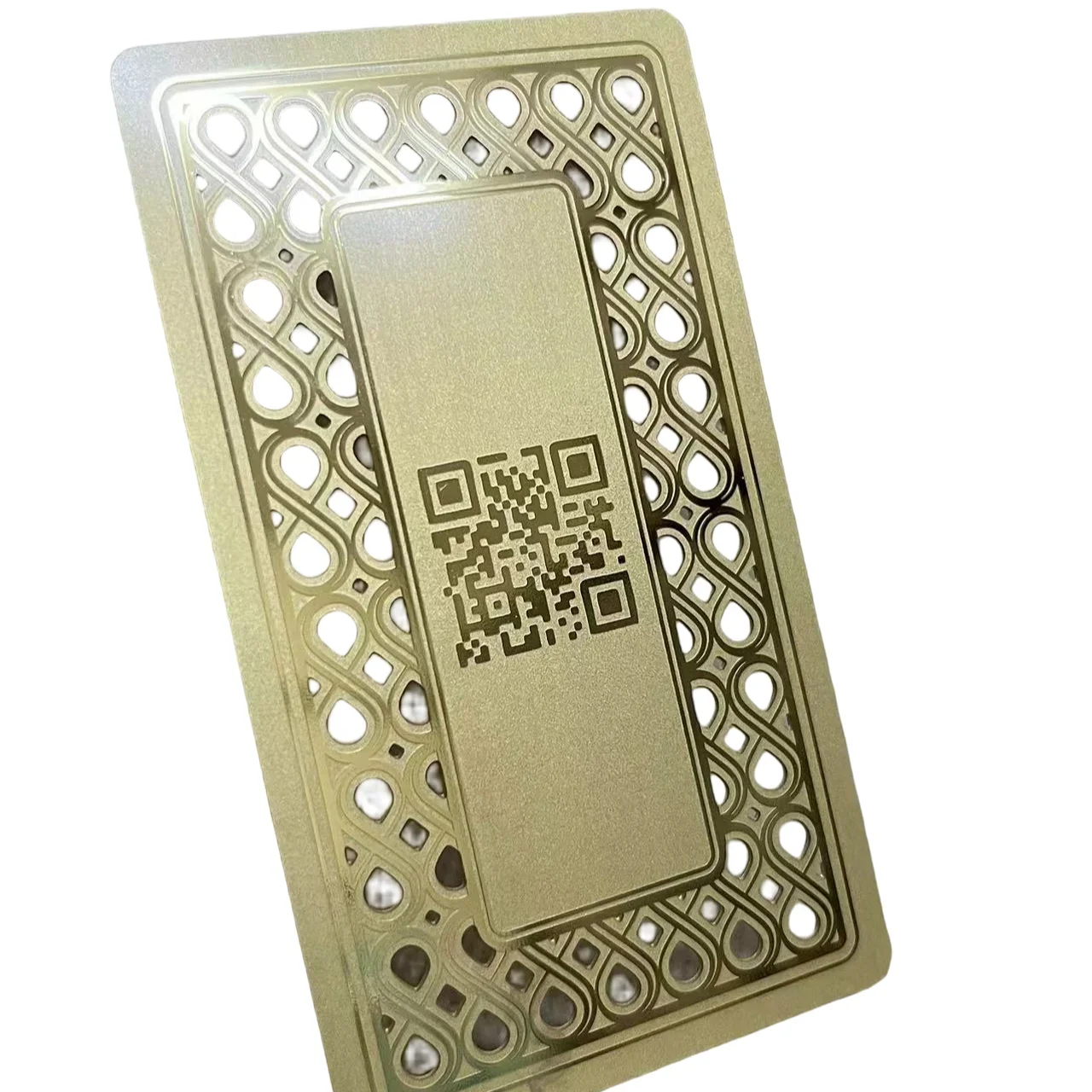 Tarjeta de membresía del Club de Metal chapada en oro brillante de 18 quilates de alta calidad, tarjeta de visita VIP impresa, muestra gratis