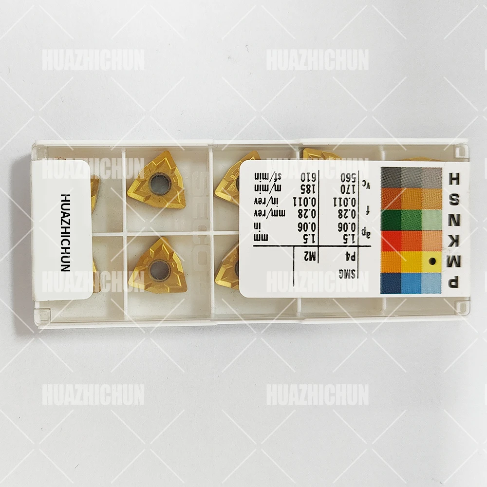 

HUAZHICHUN WNMG060408-MF1 CP500 General Turning Inserts