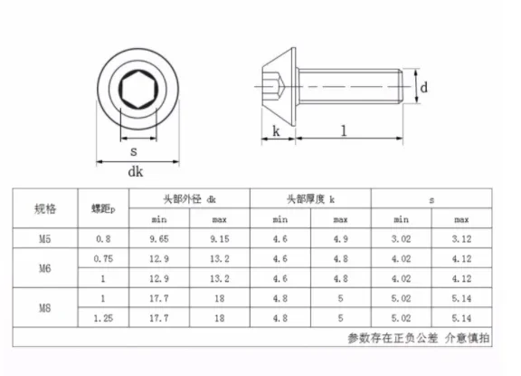 Grade 10.9 M5 M6 M8 Umbrella Head Knife Handle Screw, Umbrella Head Knife Handle Screw, Hard Alloy Blade CNC Lathe Tool