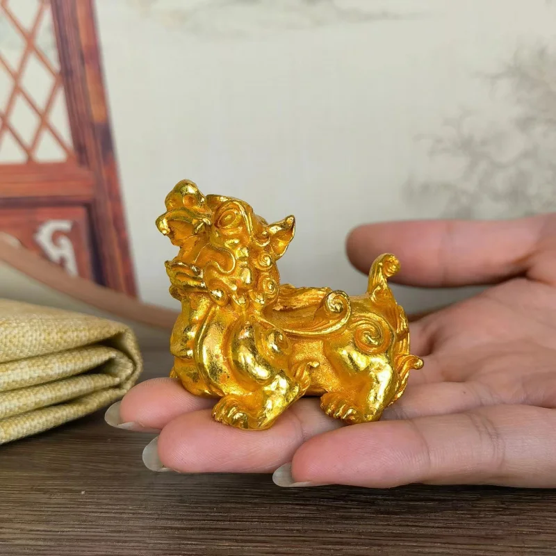 Antique Collection Solid Alloy Gilt Bronze Auspicious Animal Figurines: Lion, Pixiu, Various Animal Designs Wholesale