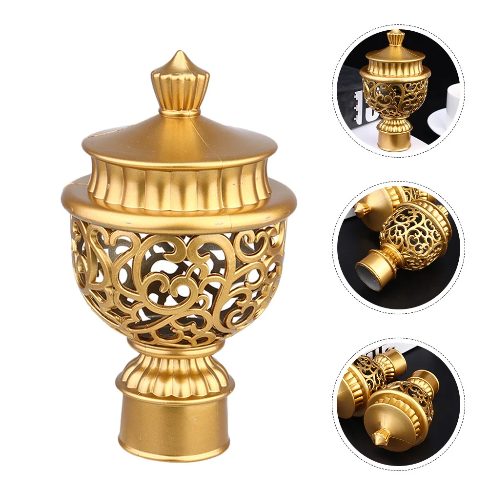10 قطعة قضيب ستارة النافذة Finials قبعات نهاية الزخرفية التصميم الأوروبي لغرفة النوم غرفة المعيشة ثنى قضيب نصائح أجهزة ديكور المنزل