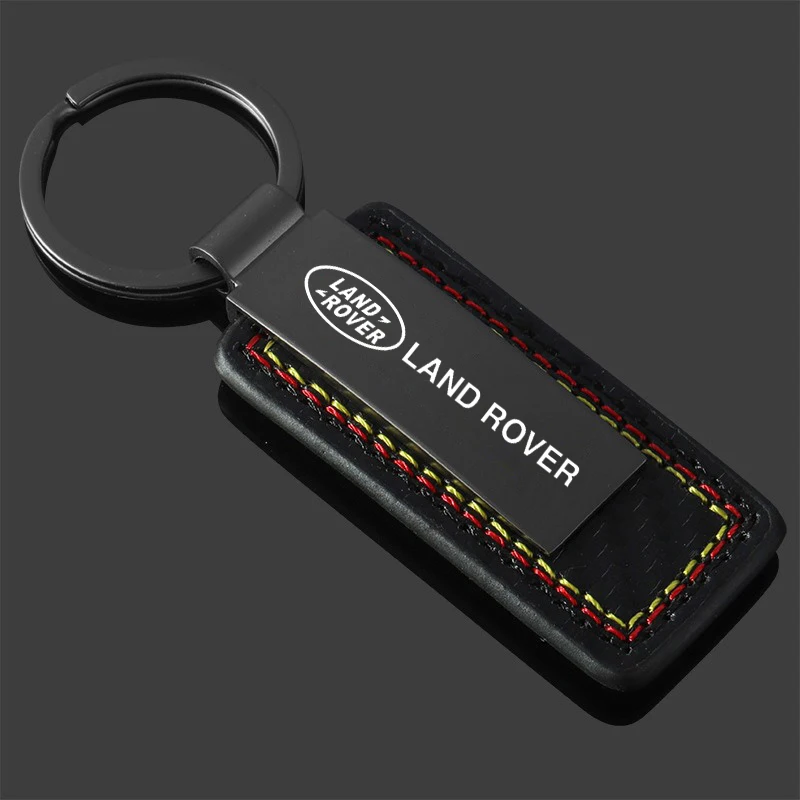 Metal Laser Engraving Car Keychain Key Ring Gifts For Land Rover Freelander Range Rover Velar Sport Discovery Defender Accessory