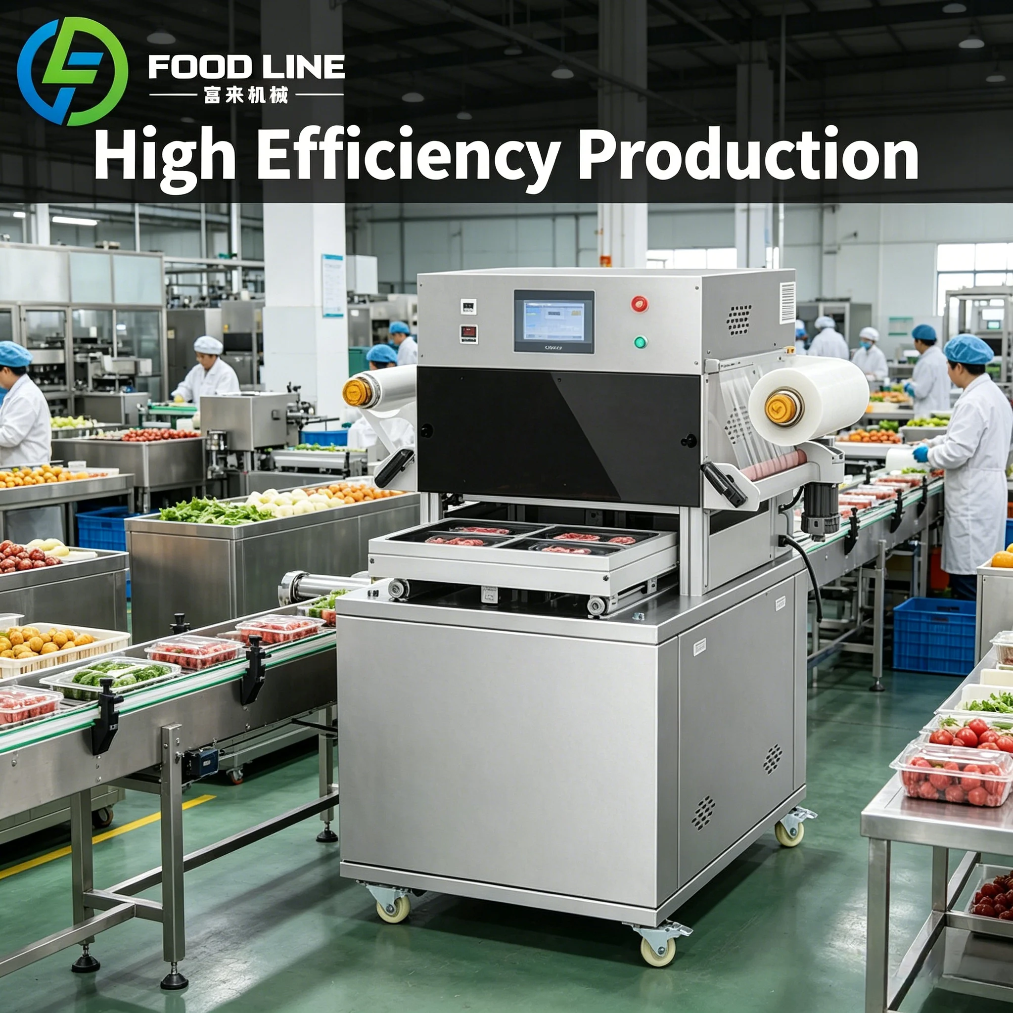 Fast Map Packing Machinery with Gas Filling Pizza Base Biscuit Flow Wrapper Flow Packing Machine