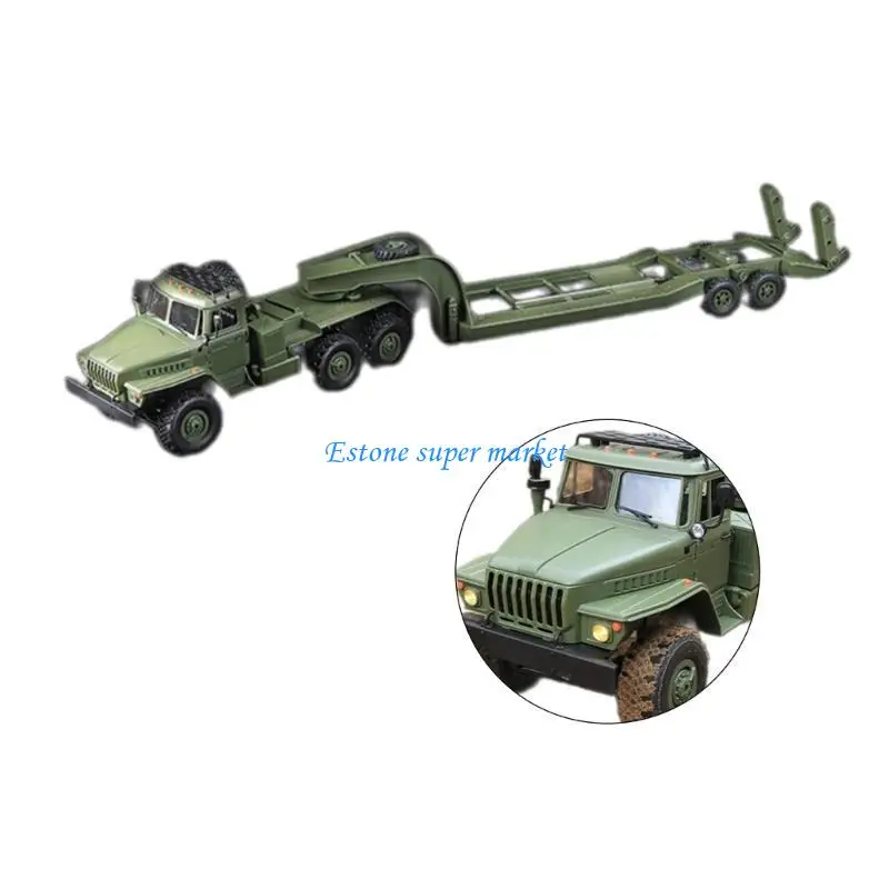 090B Camion telecomandato giocattolo per camion con rimorchio elettrico per veicolo ingegneria realistico per regali