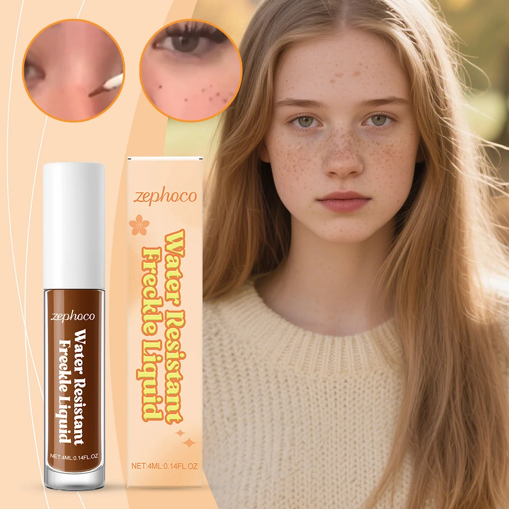 防水リアルなそばかす美容ツール、スムージング顔料そばかすペン、デイリーメイクアップ用