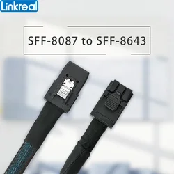 내부 미니 SAS 케이블 SFF 8087 - SFF 8643 케이블(길이 1M)