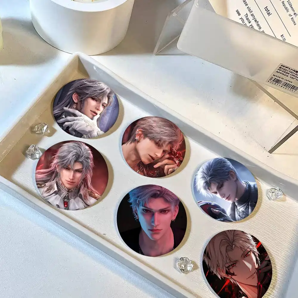 Game Love And Deepspace Sylus Round Badge Creative Brooch Clothing Backpack Accessories Lapel Pin
