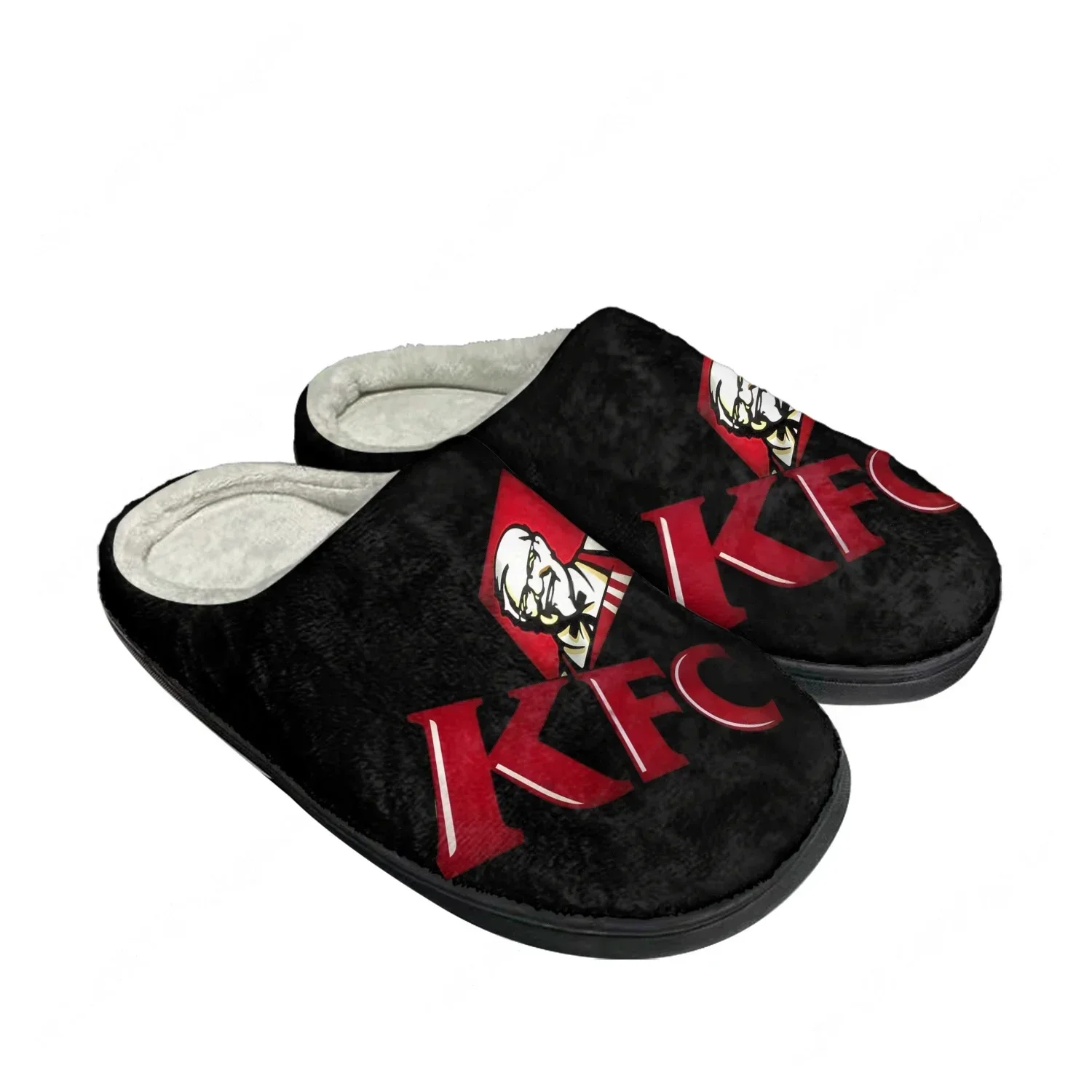 Kentucky Fried Chicken Home Cotton Slippers Mens Womens Plush Bedroom Casual Keep Warm Shoes Thermal Indoor Slipper Custom Shoe view 2
