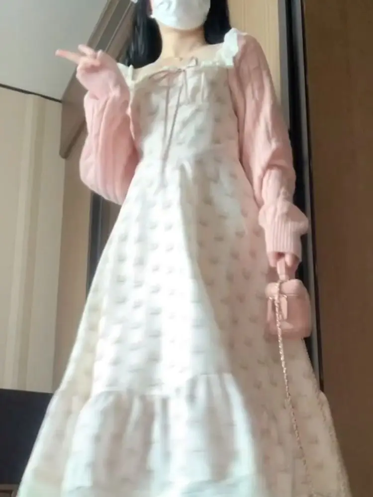 French Sweet Gentle Lace Trim Floral Dress Women New Summer Elegant Slim Fit Artistic Style Clothes A-Line Fashion Dress 2025 - Image 5