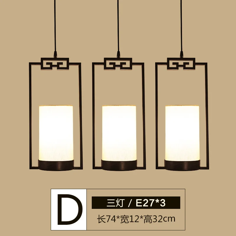 New Chinese single-head small chandelier Chinese style bar counter restaurant three-head chandelier entrance aisle bedroom beds