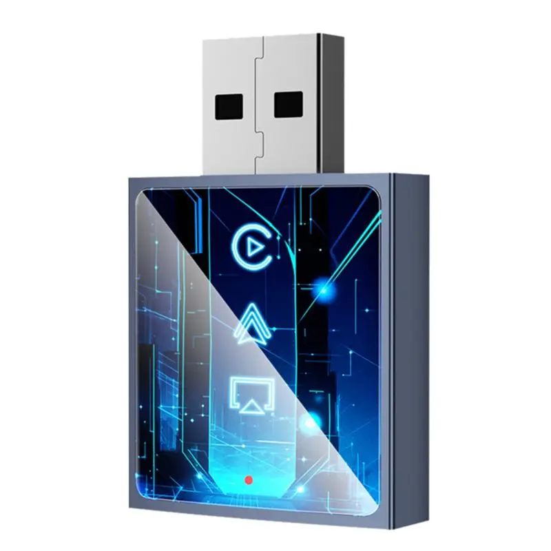 

[Techverse]-Smart AI Box 3 In 1 Wireless Carplay Adapter Android Auto Airplay USB Dongle Wired Connection Carplay To Wireless