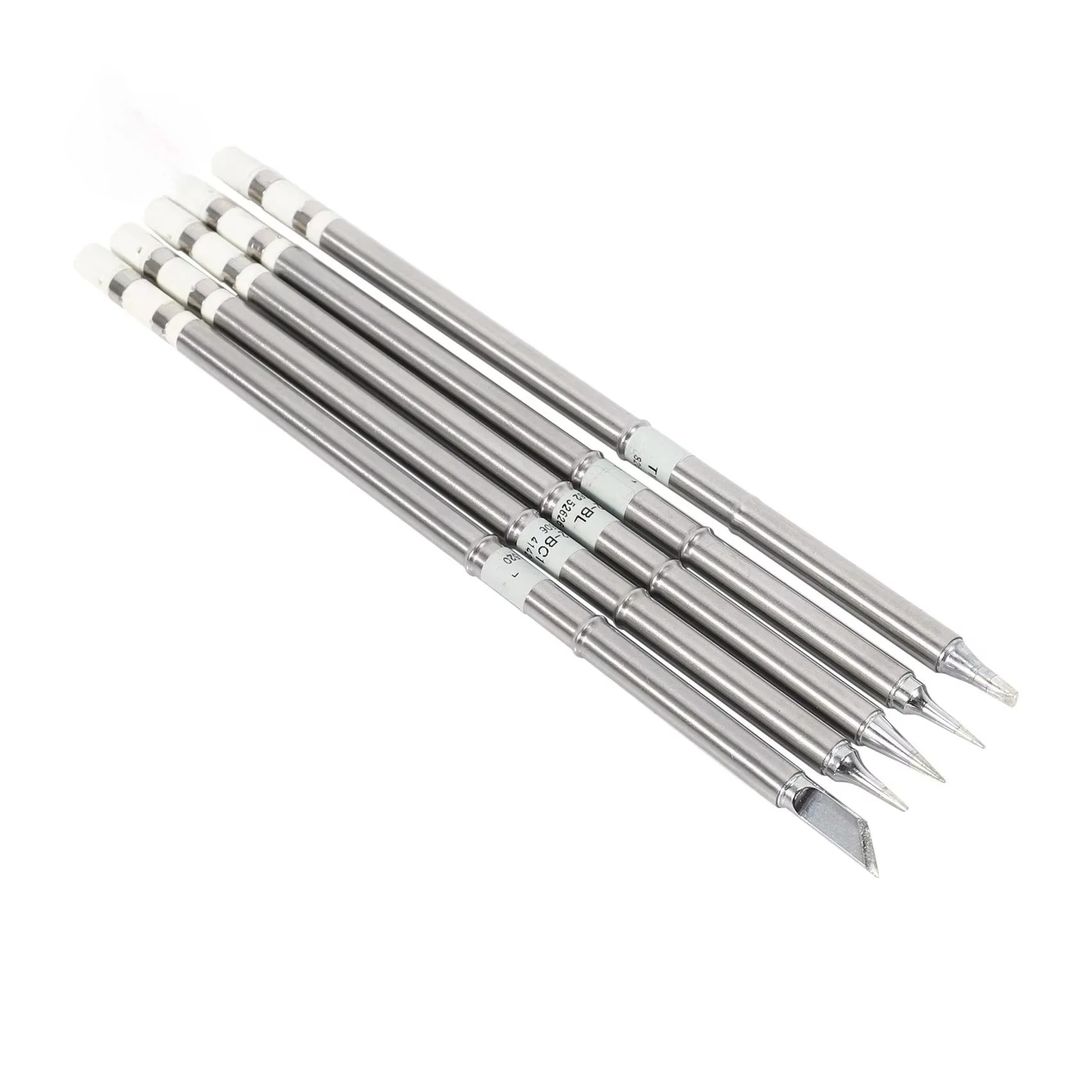 5 Pcs T12 Series Solder Iron Tips For Hakko FX951 BAKON 950D Soldering Station