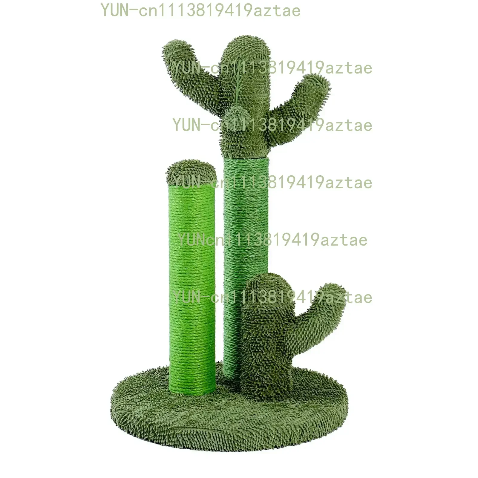 53cm/21'' Cat Scratching Post, Cactus Scratcher Climbing Tree Tower with Hanging Ball Toy Scratch Posts for Kittens Adult Cats