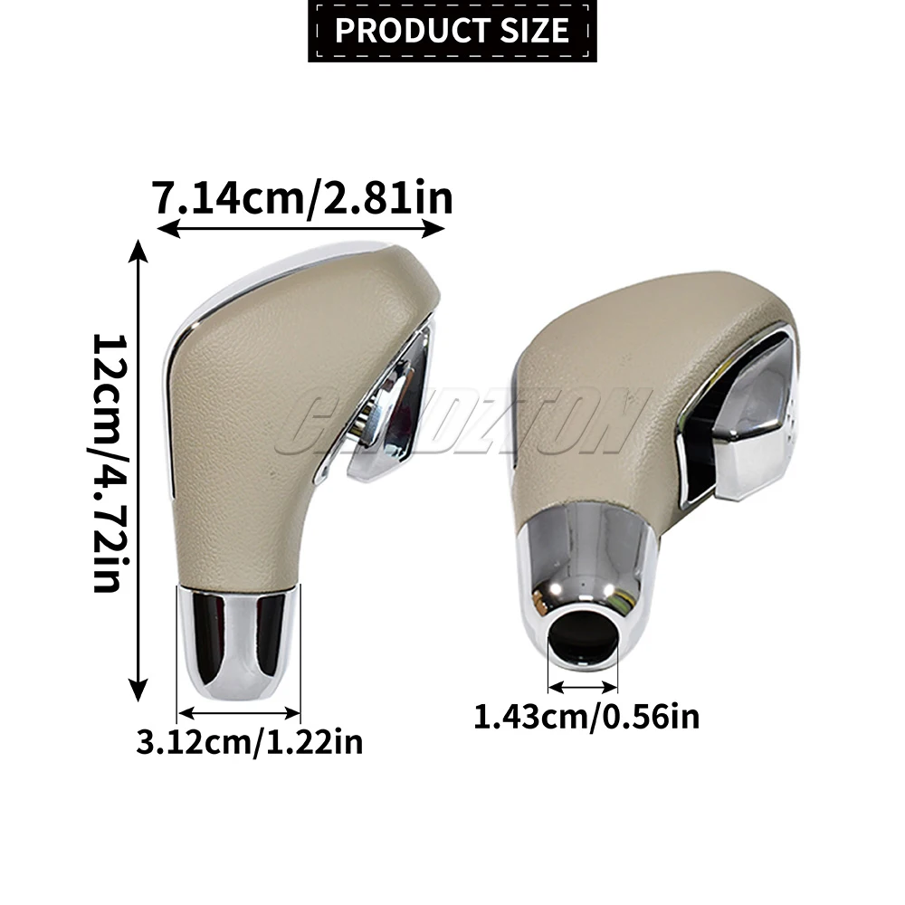 Gear Shift Knob Black/Beige New 8200574279 8200806099 8200641407 For Renault Fluence Megane 3 Laguna 3 Latitude car accessories