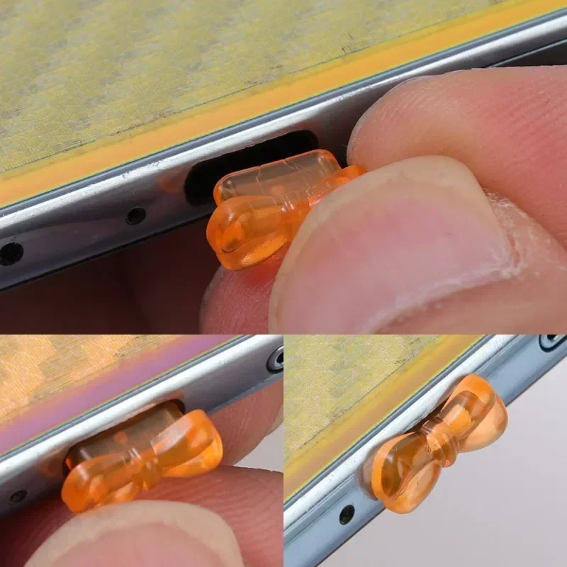 1-10PCS Colorato Tipo C Tappi Antipolvere Porta di Ricarica Del Telefono Mobile Protezione Tappo di Copertura Antipolvere per IPhone 15 Pro Max Samsung Xiaomi