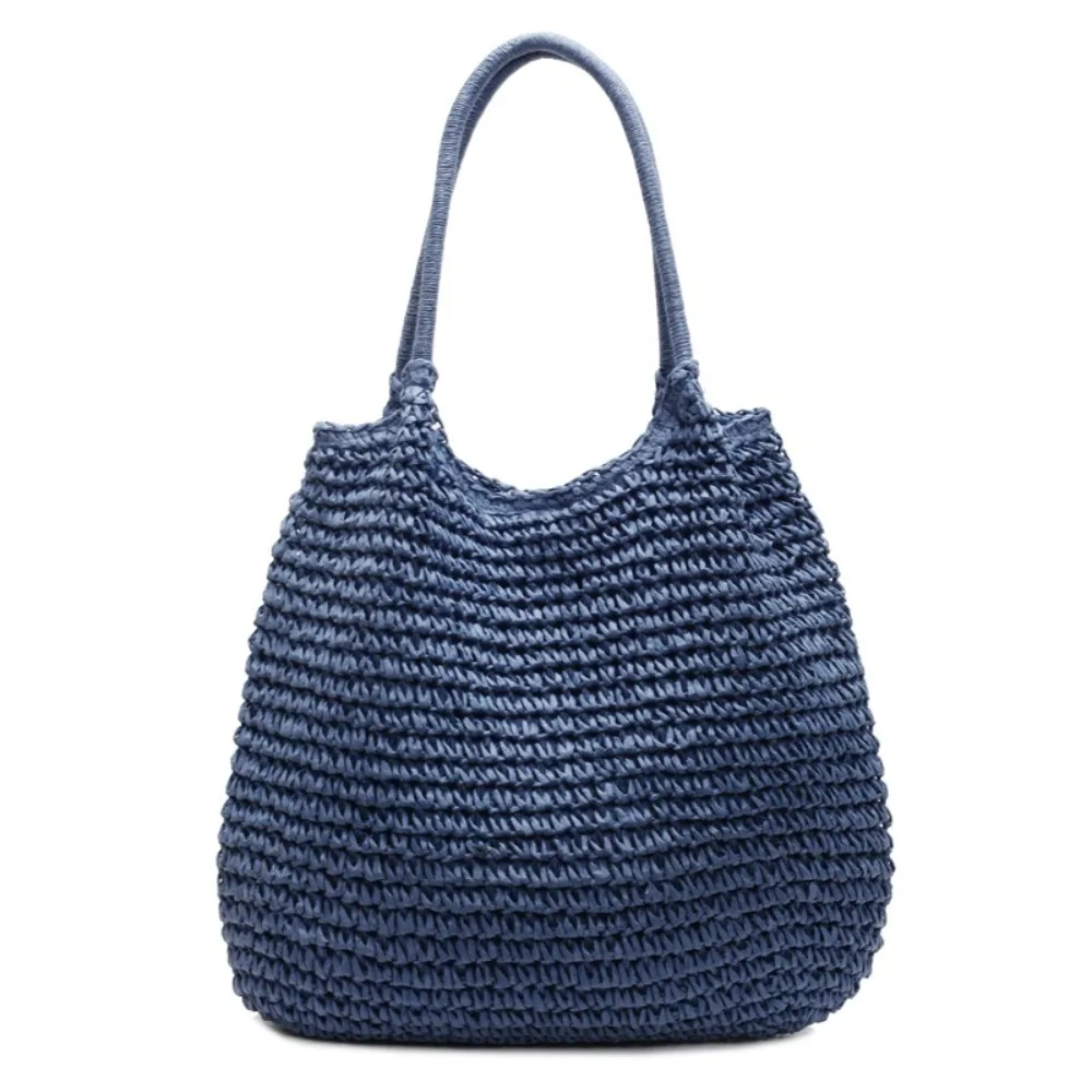 

Girls Gift Hollow Out Straw Shoulder Bag Breathable Bohemian Summer Beach Bag with Tassel Casual Women Shopping Handbag Travel