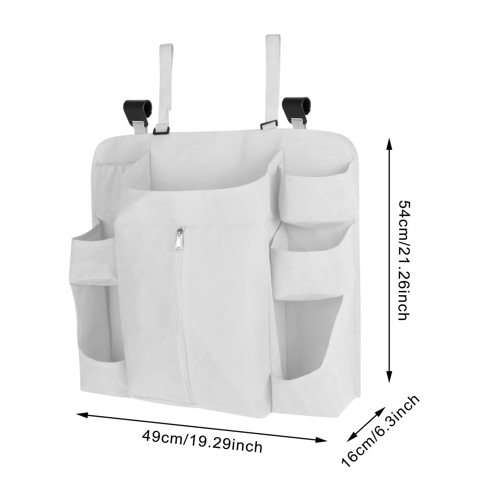 

Hanging Diaper Organizer Ample Storage Nursery Bag Organizer with Mesh Pockets for Baby Essentials in Children’s Room