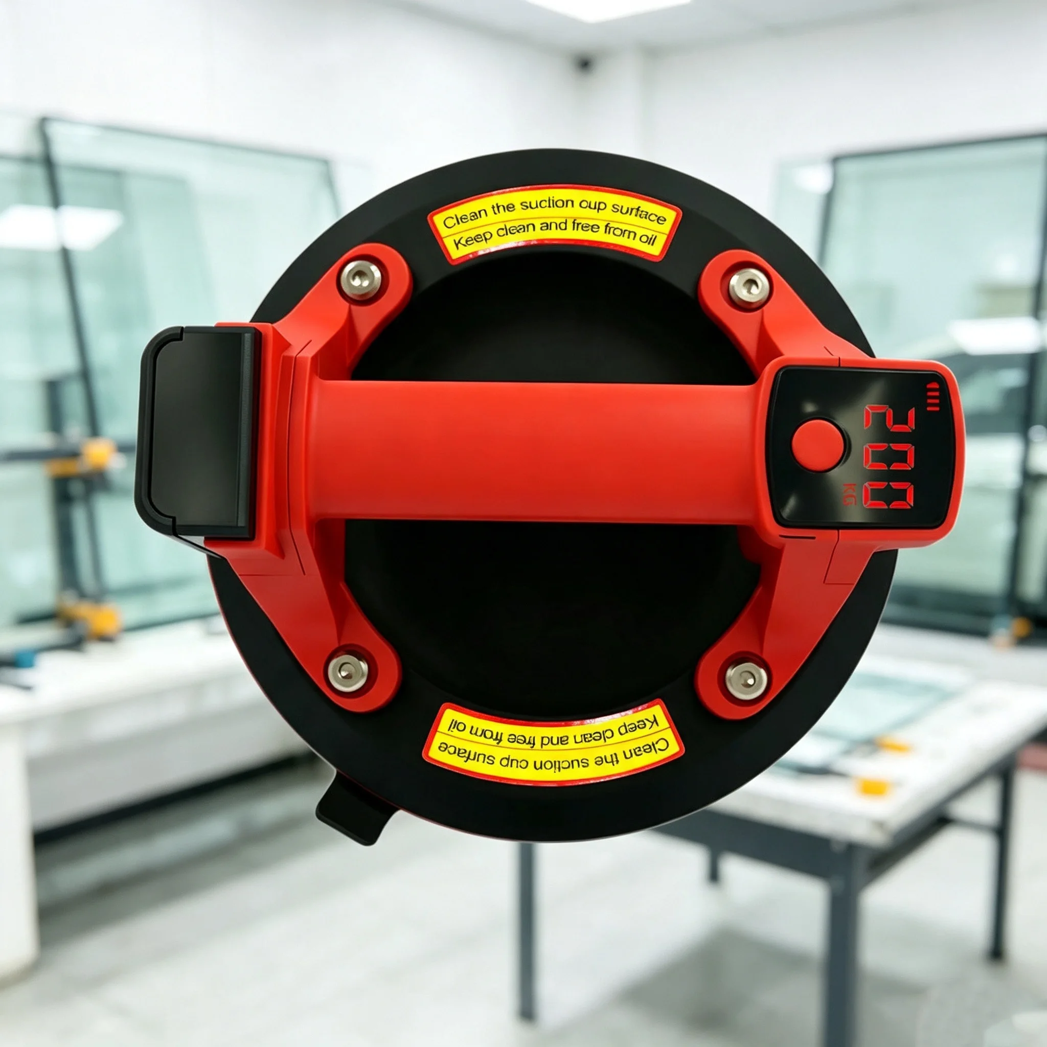 Protable 200Kg Intelligent Display Industrial Grade Electric Vacuum Suction Cup Heavy Duty Lifter For Granite Tile Glass