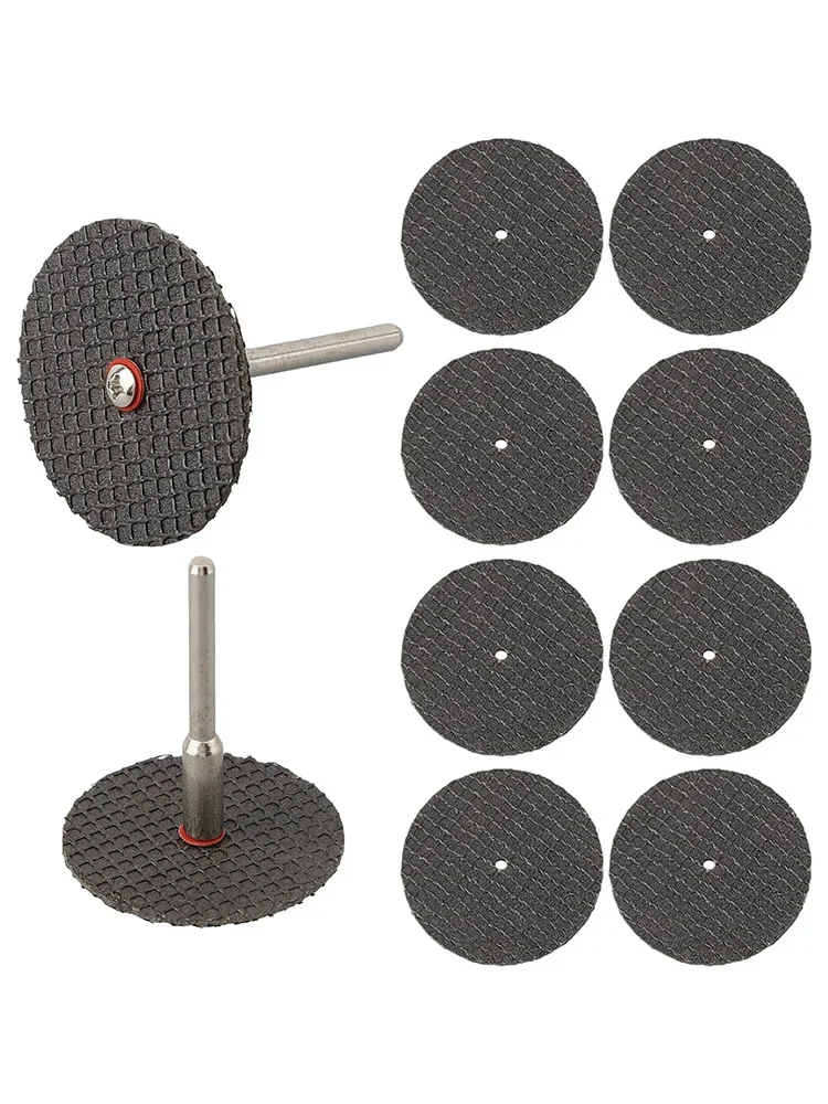 10Pcs Grinder Abrasive Cutting Disc 32mm With Mandrels Grinding Wheels For Metal Cutting Rotary Tool Saw Blade