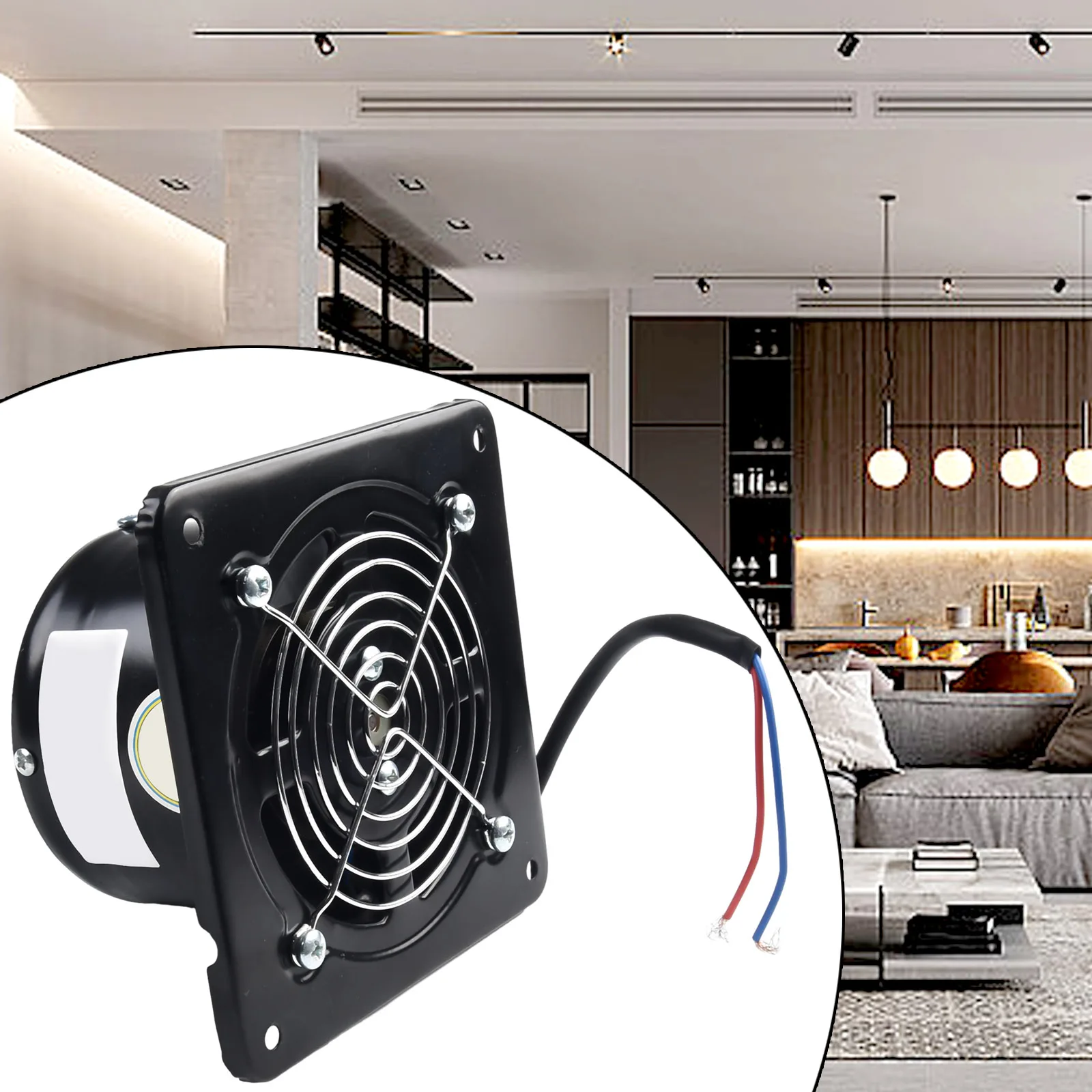 Air Blower Fan Exhaust Fan 4inch Axial Exhaust Copper Motor Easy To Install Garage Industrial Low Noise Practical