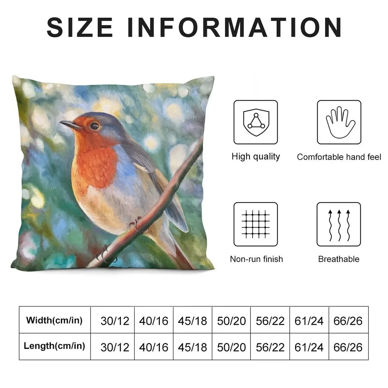 Robin Throw Pillow Decorative Cushions Cushions pillow