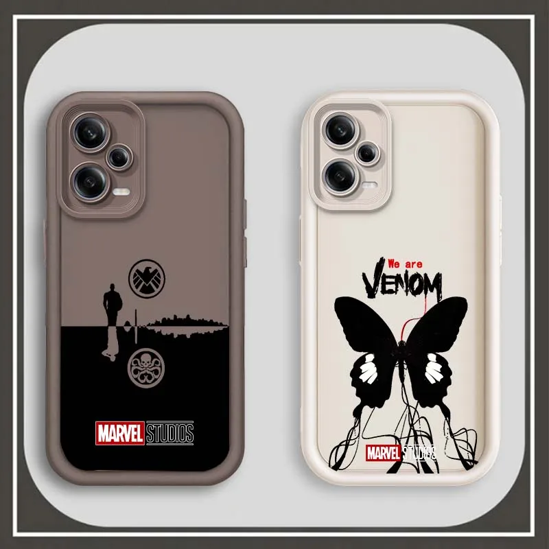 Marvel Venom HYDRA Logo Art For Xiaomi Redmi Note 14 13 13R 12 12R 11 11E 11T 11S Pro Plus 4G 5G Eye Ladder Soft Phone Case