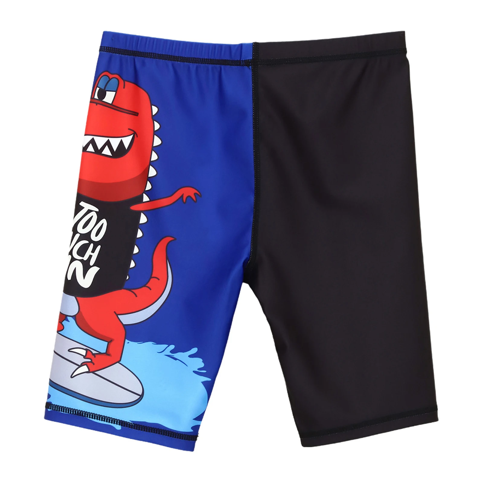 Boys Swim Shorts Swimsuits Print Pattern Quick Dry Waist Drawstring Swimming Pants Beach Hot Spring Swimwear Surf Shorts Trunks