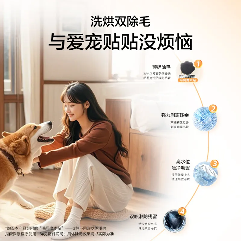 ชุดซักและอบแห้ง CX Essence Washing เครื่องซักผ้าไดรฟ์ตรง เครื่องอบปั๊มความร้อนเครื่องยนต์คู่