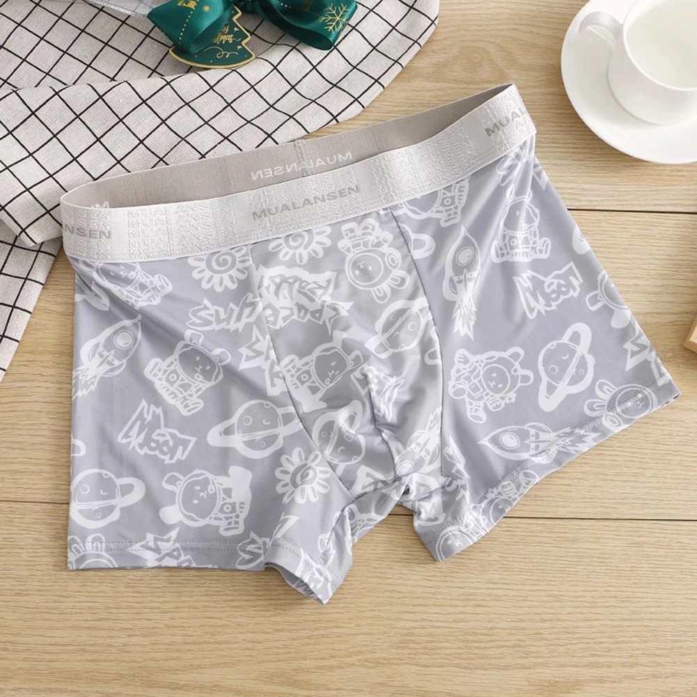 

Men's Underwear Boxer Shorts Anime Printing Thin Personality Boys Youth Quadrangular Trousers Trousers Trousers