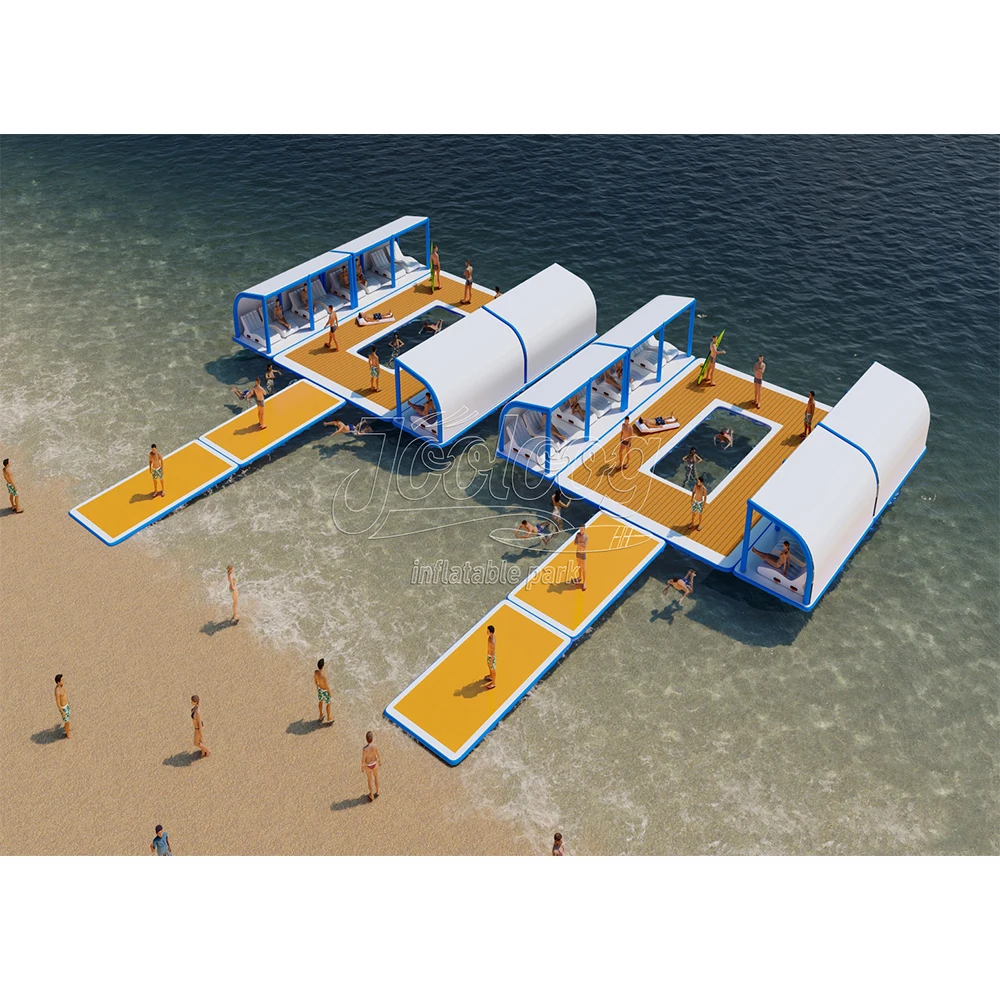 

Factory Wholesale Customized Size Water Sports Inflatable Floating Island Platform For Outdoor